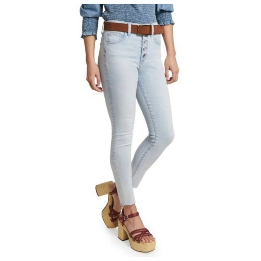 Veronica Beard Debbie High Rise Skinny Ankle Jeans Everest Light Wash 28 6